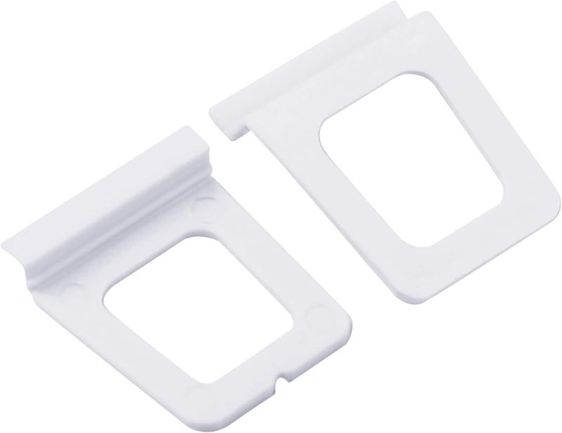 Wulankd 30 Pack Window Screen Pull Tab, Window Screen Lift Plate Replacement Part Flat Spline Groove Pull Plate Clamp, White - Image 1